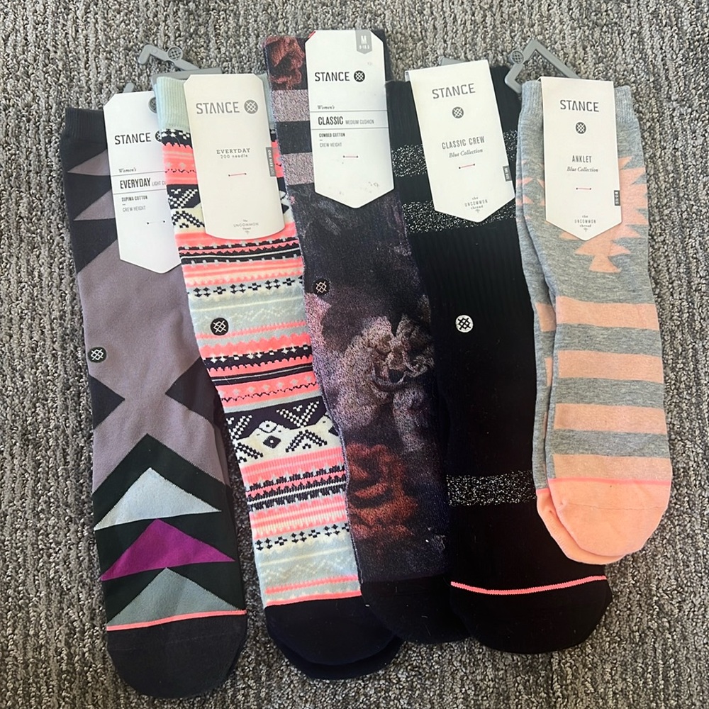 5 pairs of NWT women’s Stance socks